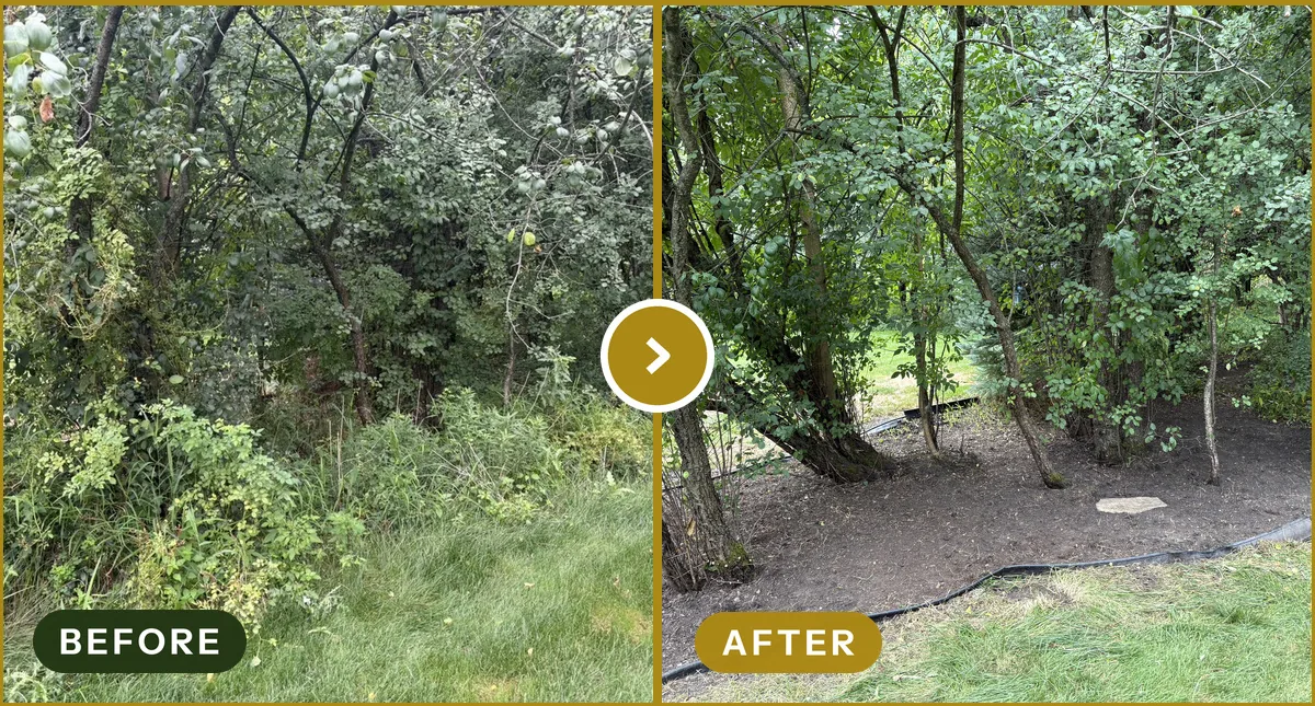 Full Bed Cleanup in Rochester Hills, MI — before and after